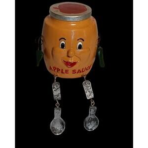 2006 Series WMG Shelf Sitter Anthropomorphi Apple Sauce Fruit Resin Figure